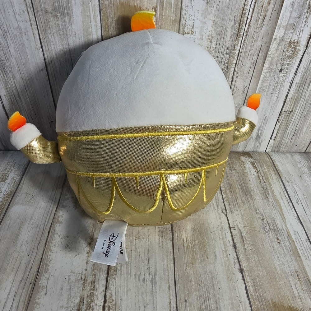 Squishmallows Disney Beauty and the Beast Lumiere 10 Inch Gold Plush NWT - Picture 4 of 7